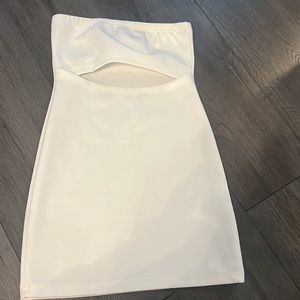 Strapless White Dress